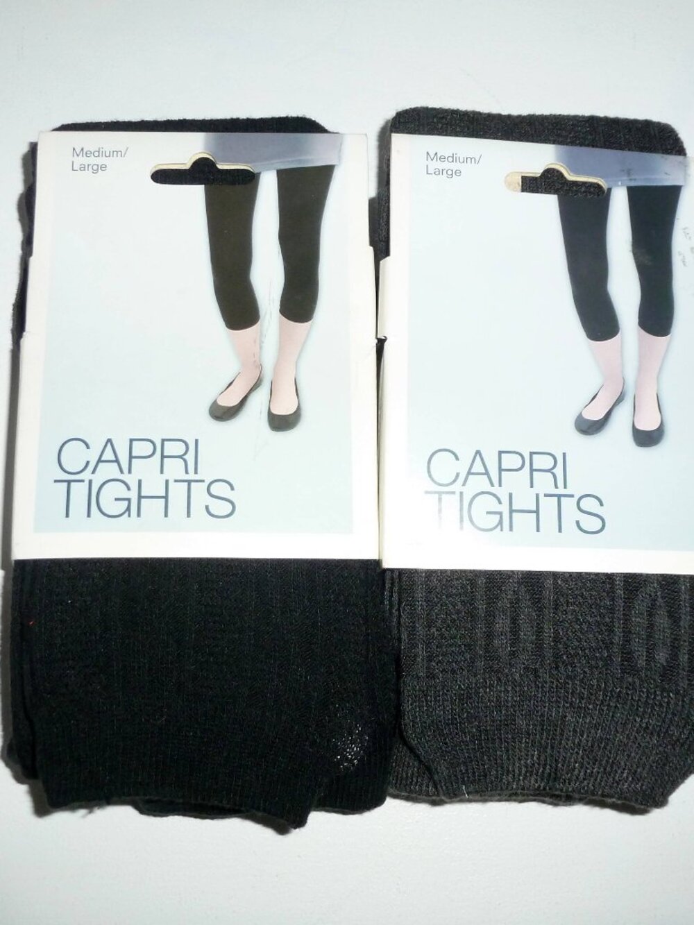 Capri Tights - Medium/Large - Lot of 2 - Gray & Black